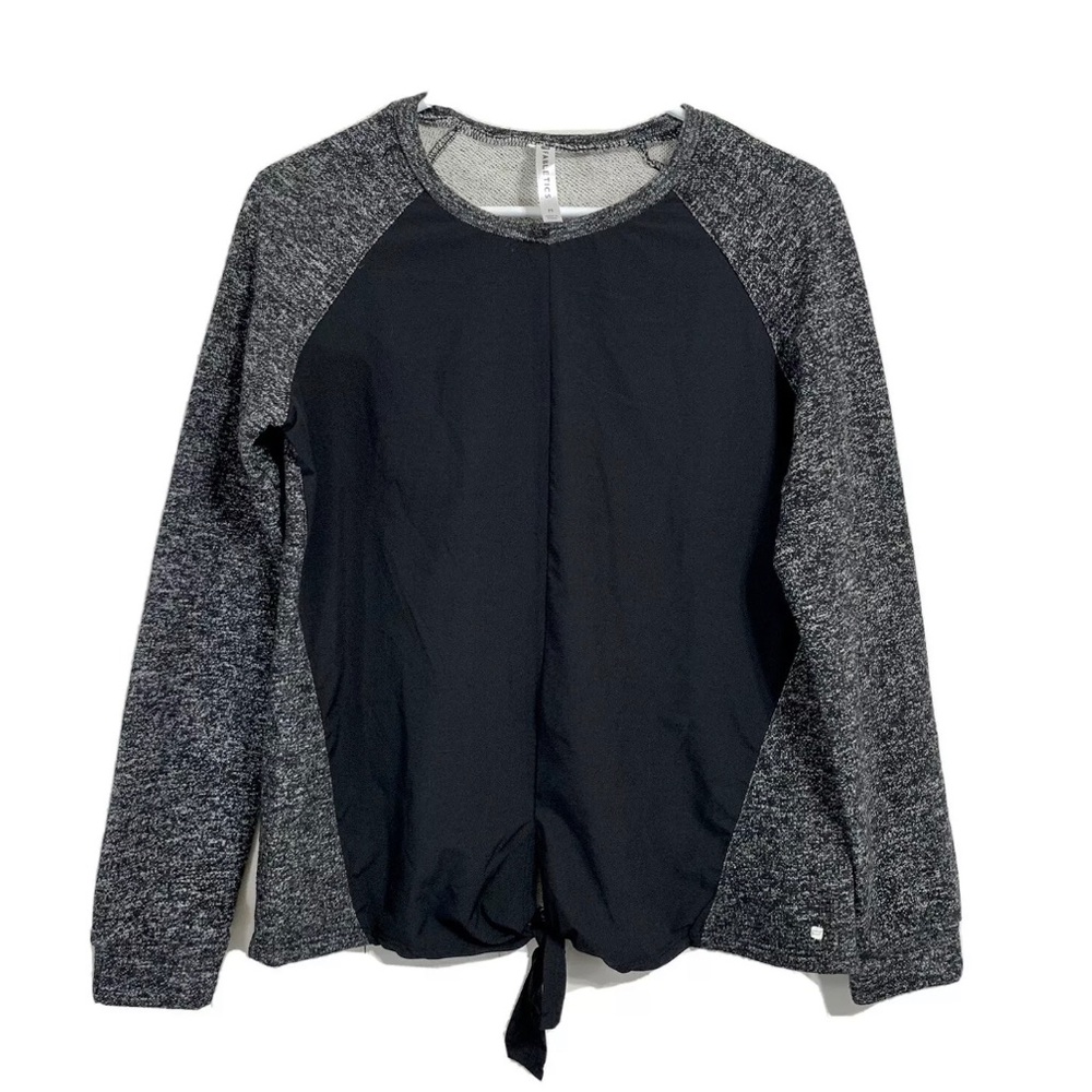 Fabletics Womens Pullover Sweatshirt Size Medium Grey Black